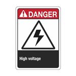 ANSI Danger High Voltage Sign